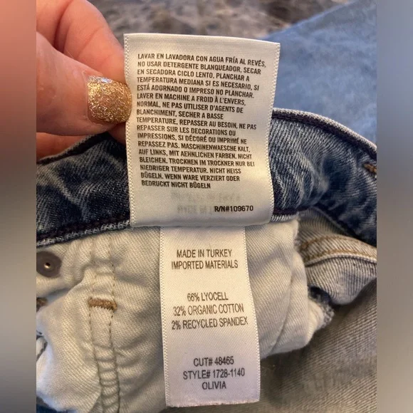 Citizens Of Humanity Olivia High Rise Slim Ankle Frayed Streetwear Jean WM 31 - Picture 10 of 16